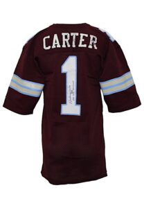 1984 Anthony Carter Michigan Panthers USFL Game-Used & Autographed Jersey