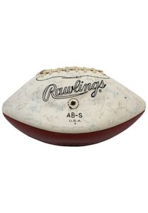 1984 Army Black Knights Team-Signed White Panel Football