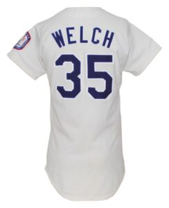 1984 Bob Welch LA Dodgers Game-Used & Autographed Home Jersey