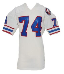 1984 Bruce Matthews Houston Oilers Game-Used Road Jersey