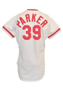 1984 Dave Parker Cincinnati Reds Game-Used & Autographed Home Jersey