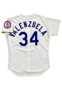 1984 Fernando Valenzuela LA Dodgers Game-Used Home Jersey