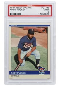 1984 Fleer Update Kirby Puckett #U-93