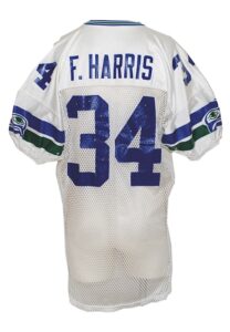 1984 Franco Harris Seattle Seahawks Game-Issued Fishnet Road Jersey