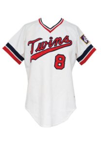 1984 Gary Gaetti Minnesota Twins Game-Used Home Jersey