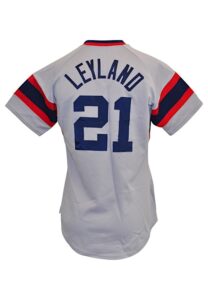 1984 Jim Leyland Chicago White Sox Coaches Worn Road Jersey