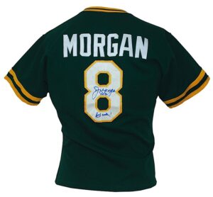 1984 Joe Morgan Oakland A’s Game-Used & Autographed Road Uniform