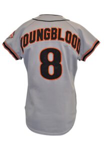 1984 Joel Youngblood San Francisco Giants Game-Used Road Jersey