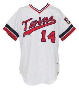 1984 Kent Hrbek Minnesota Twins Game-Used Home Jersey