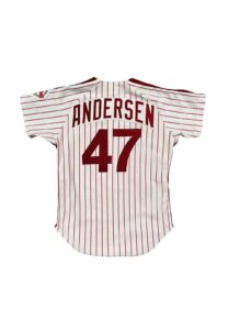 1984 Larry Andersen Philadelphia Phillies Game-Used Jersey