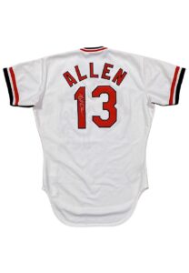 1984 Neil Allen St. Louis Cardinals Game-Used & Signed Home Jersey