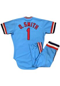 1984 Ozzie Smith St Louis Cardinals Game-Used Uniform