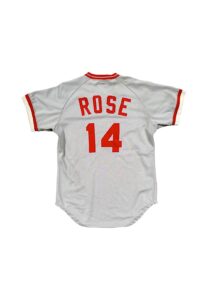 1984 Pete Rose Cincinnati Reds Autographed Display Jersey