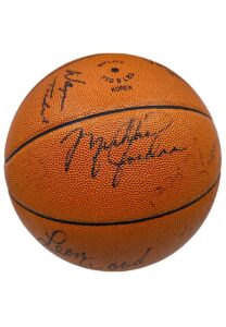 1984 Team USA Olympics Team-Signed Basketball Including Jordan