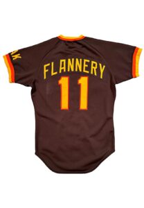 1984 Tim Flannery San Diego Padres Game-Used Jersey