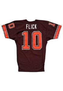 1984 Tom Flick Cleveland Browns Preseason Game-Used