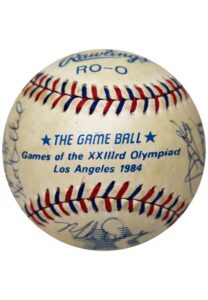 1984 USA Olympics Team-Signed Reunion Baseball