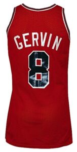 1985-1986 George “Iceman” Gervin Chicago Bulls Game-Used & Autographed Road Jersey