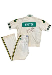 1985-86 Bill Walton Boston Celtics Player-Worn & Autographed Warm-Up Suit