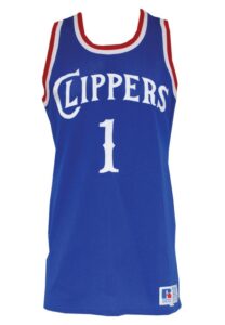 1985-86 Darnell Valentine LA Clippers Game-Used Home & Road Jerseys