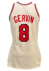 1985-86 George Gervin Chicago Bulls Game-Used Home Jersey (Photo-Matched • Final Season)