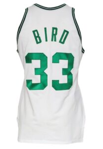 1985-86 Larry Bird Boston Celtics Game-Used & Autographed Home Jersey