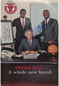 1985-86 Michael Jordan Autographed Chicago Bulls “20th Season A Whole New Breed” Media Guide