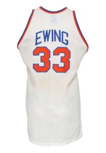 1985-86 Patrick Ewing Rookie New York Knicks Game-Used Home Uniform