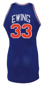 1985-86 Patrick Ewing Rookie New York Knicks Game Used Road Jersey