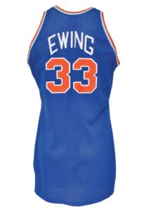 1985-86 Patrick Ewing Rookie NY Knicks Game-Used Road Uniform