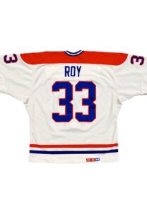 1985-86 Patrick Roy Montreal Canadiens Rookie Game-Used & Signed Jersey