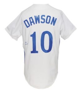 1985 Andre Dawson Montreal Expos Game-Used & Autographed Home Uniform