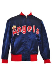 1985 California Angels Player-Worn Dugout Jacket Attributed To Rod Carew