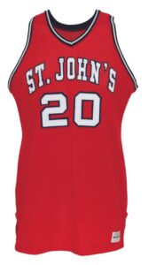 1985 Chris Mullin St. John’s Redmen Final Four Game-Used Road Uniform (2) (Letter of Provenance)