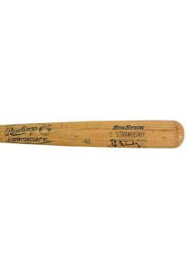 1985 Darryl Strawberry New York Mets Game-Used & Autographed Bat