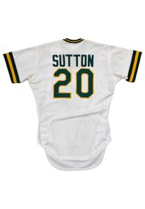 1985 Don Sutton Oakland A’s Game-Used & Autographed Home Jersey