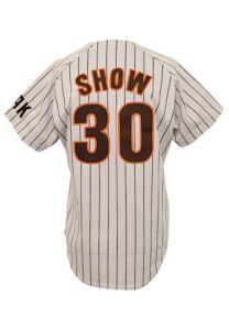 1985 Eric Show San Diego Padres Game-Used Road Jersey