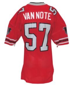 1985 Jeff Van Note Atlanta Falcons Game-Used Home Jersey