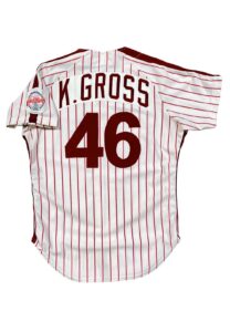 1985 Kevin Gross Philadelphia Phillies Game-Used Home Jersey