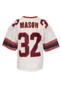 1985 Larry Mason Rookie USFL Jacksonville Bulls Game-Used Road Jersey