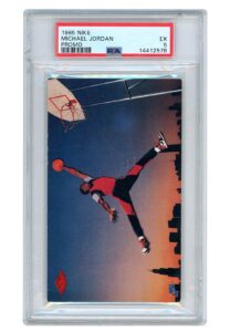 1985 Michael Jordan Nike Promo Card PSA EX 5