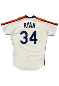 1985 Nolan Ryan Houston Astros Game-Used Home Jersey