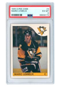 1985 O-Pee-Chee Mario LeMieux Pittsburgh Penguins #9 Rookie Card