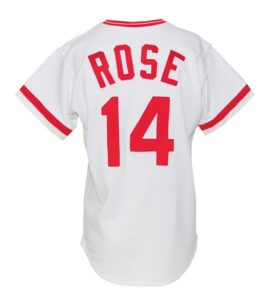 1985 Pete Rose Cincinnati Reds Game-Used & Autographed Home Jersey