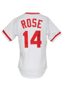 1985 Pete Rose Cincinnati Reds Game-Used & Autographed Home Uniform