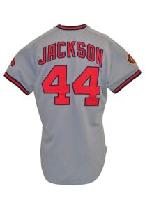 1985 Reggie Jackson California Angels Game-Used & Autographed Road Jersey