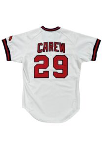 1985 Rod Carew California Angels Game-Used & Signed Jersey