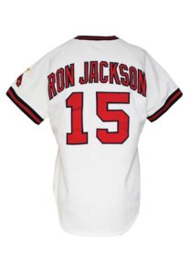 1985 Ron Jackson Angels Game-Used Home Jersey