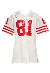 1985 Russ Francis San Francisco 49ers Practice Worn & Team-Signed Jersey