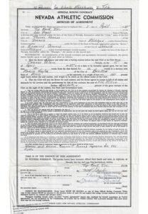 1985 Thomas Hearns Autographed Official Boxing Contract & Marvin Hagler Autographed Photo